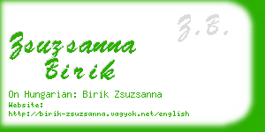 zsuzsanna birik business card